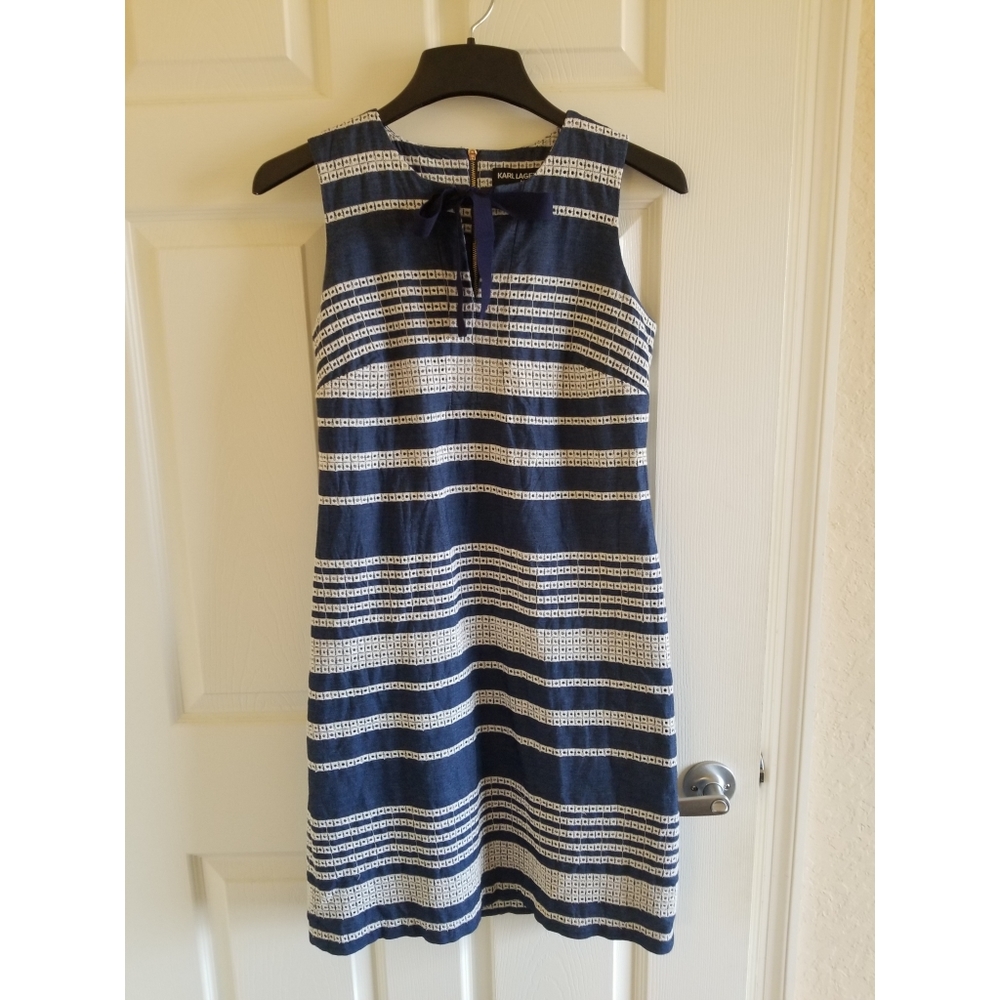 Karl Lagerfeld striped shift dress